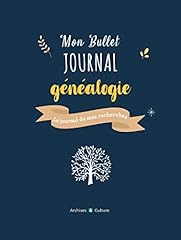 Bullet journal généalogie d'occasion  Livré partout en France