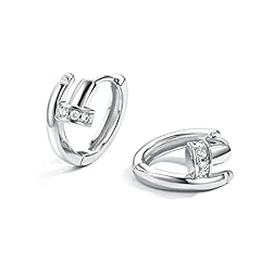 Silver huggie earrings for sale  Delivered anywhere in USA 