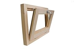 Gebraucht, Fenster in rauen Holzfenstern 90 x 50 cm - DOPPELGLAS gebraucht kaufen  Wird an jeden Ort in Deutschland
