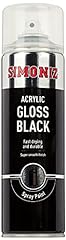 black gloss spray paint simoniz for sale  Delivered anywhere in UK