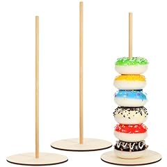 3pcs wooden donuts for sale  Delivered anywhere in UK