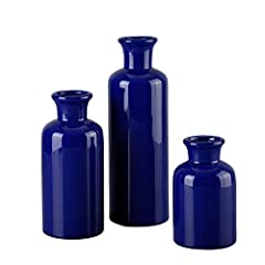 Navy blue vase for sale  Delivered anywhere in USA 