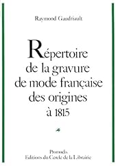Répertoire gravure mode d'occasion  Livré partout en France