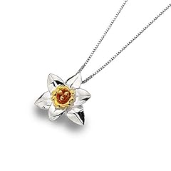 Daffodil pendant sterling for sale  Delivered anywhere in UK