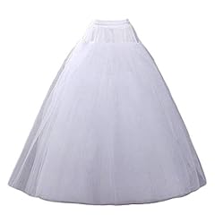 6 Cerchio per Vestito Abito da Sposa Petticoat Crinolina Sottoveste 2 Strati Edith qi Sottogonna Petticoats trascinamento 