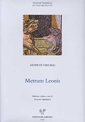 Metrum leonis. poesia usato  Spedito ovunque in Italia 