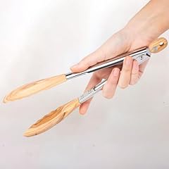 Olive wooden tongs for sale  Delivered anywhere in USA 