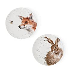 Royal Worcester Wrendale Designs Fox and Hare Tea Plate for sale  Delivered anywhere in Canada