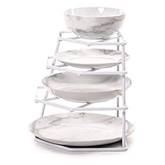 Home Treats White Corner Plate Rack/Stacker for Cupboard for sale  Delivered anywhere in UK