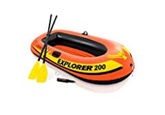 Intex Explorer 200, 2-Person Inflatable Boat Set with, used for sale  Delivered anywhere in USA 