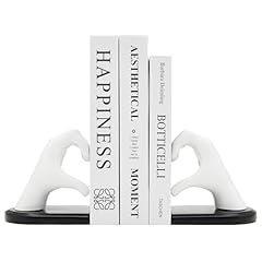 Xmeden white bookends for sale  Delivered anywhere in USA 