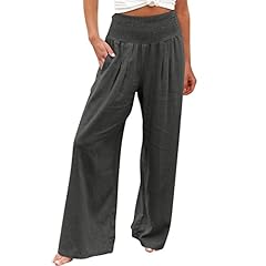 Linen pants ladies for sale  Delivered anywhere in UK