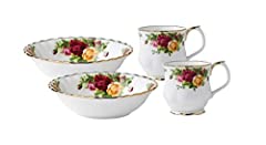Royal Albert Old Country Roses 4-Piece Breakfast Set, for sale  Delivered anywhere in Canada