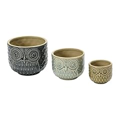 Decorative stoneware owl for sale  Delivered anywhere in USA 