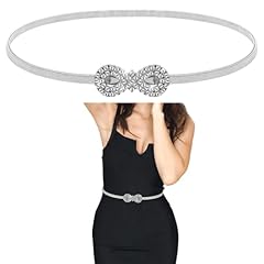 Silver diamante belt for sale  Delivered anywhere in UK