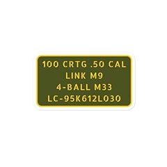 Ammo sticker cal for sale  Delivered anywhere in USA 