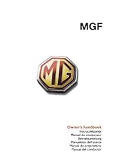 Mgf owner handbook usato  Spedito ovunque in Italia 