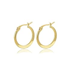 Used, Yumay 9CT Yellow Gold Filled Hoop Earrings for Women for sale  Delivered anywhere in UK
