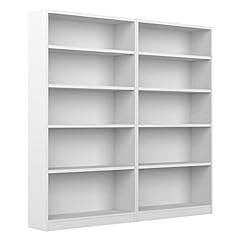 Bush Furniture Universal 5 Shelf Bookcase Set of 2 for sale  Delivered anywhere in USA 