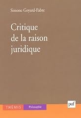 Critique raison juridique for sale  Delivered anywhere in UK