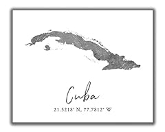 Cuba map wall for sale  Delivered anywhere in USA 