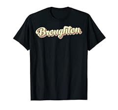 Broughton tshirt retro for sale  Delivered anywhere in USA 