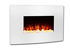 Endeavour Fires Egton Wall Mounted Electric Fire, White for sale  Delivered anywhere in UK