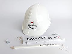 Bauherren bauhelm weiß gebraucht kaufen  Wird an jeden Ort in Deutschland