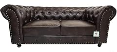 Seater settee leather for sale  Delivered anywhere in UK