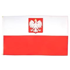 Flag bandiera polonia usato  Spedito ovunque in Italia 
