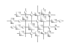 Deco metal geometric for sale  Delivered anywhere in USA 