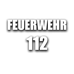 Feuerwehr 112 aufkleber gebraucht kaufen  Wird an jeden Ort in Deutschland