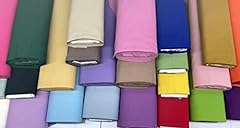 Polycotton fabric plain for sale  Delivered anywhere in Ireland