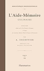 Aide mémoire culinaire d'occasion  Livré partout en Belgiqu