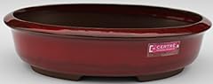 CERTRE Vaso Ovale per Bonsai Art.6001 - cm.25x19x8h. Smaltato Rosso Nuovo Novita' usato  Spedito ovunque in Italia 