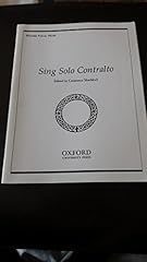 Sing solo contralto gebraucht kaufen  Wird an jeden Ort in Deutschland