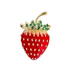 Strawberry fruit brooch for sale  Delivered anywhere in USA 