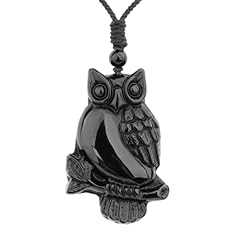 Black obsidian owl for sale  Delivered anywhere in USA 