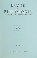 Revue philologie litterature d'occasion  Livré partout en France