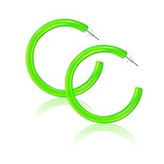 Green hoop earrings for sale  Delivered anywhere in UK