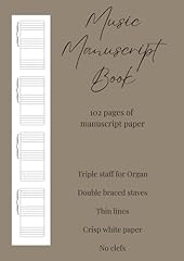 Music manuscript paper for sale  Delivered anywhere in UK