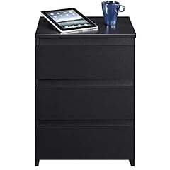 Yaheetech black bedside for sale  Delivered anywhere in UK