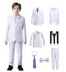 Boy suits white for sale  Delivered anywhere in USA 