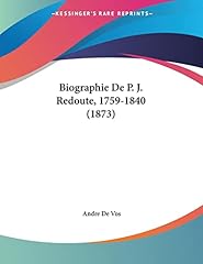 Biographie redoute 1759 d'occasion  Livré partout en France