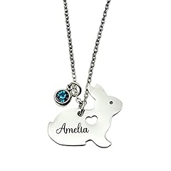 Bunny necklace rabbit for sale  Delivered anywhere in UK