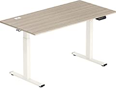 SHW 55-Inch Large Electric Height Adjustable Standing Desk, 55 x 28 Inches, Maple, used for sale  Delivered anywhere in USA 