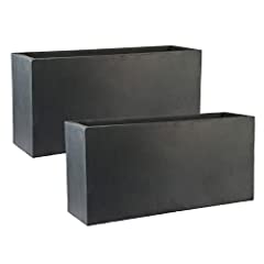 Set of 2 - IDEALIST Large Flower Outdoor Garden Planter for sale  Delivered anywhere in UK