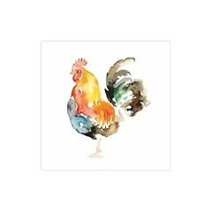 Watercolor rooster beverage for sale  Delivered anywhere in USA 