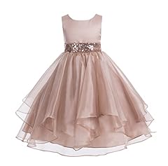 Ekidsbridal asymmetric ruffled for sale  Delivered anywhere in USA 