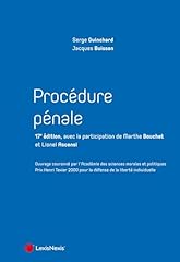 Procédure pénale d'occasion  Livré partout en France